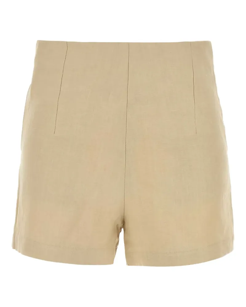 Le Kasha 1918 Beige linen Ezbet shorts - Nude Nude