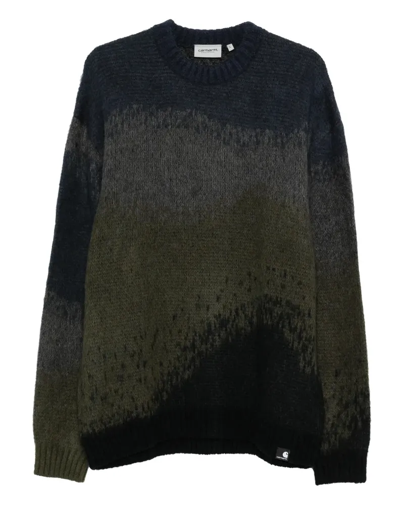 Carhartt WIP Tinley Pullover in Colour-Block-Optik - Blau Blau