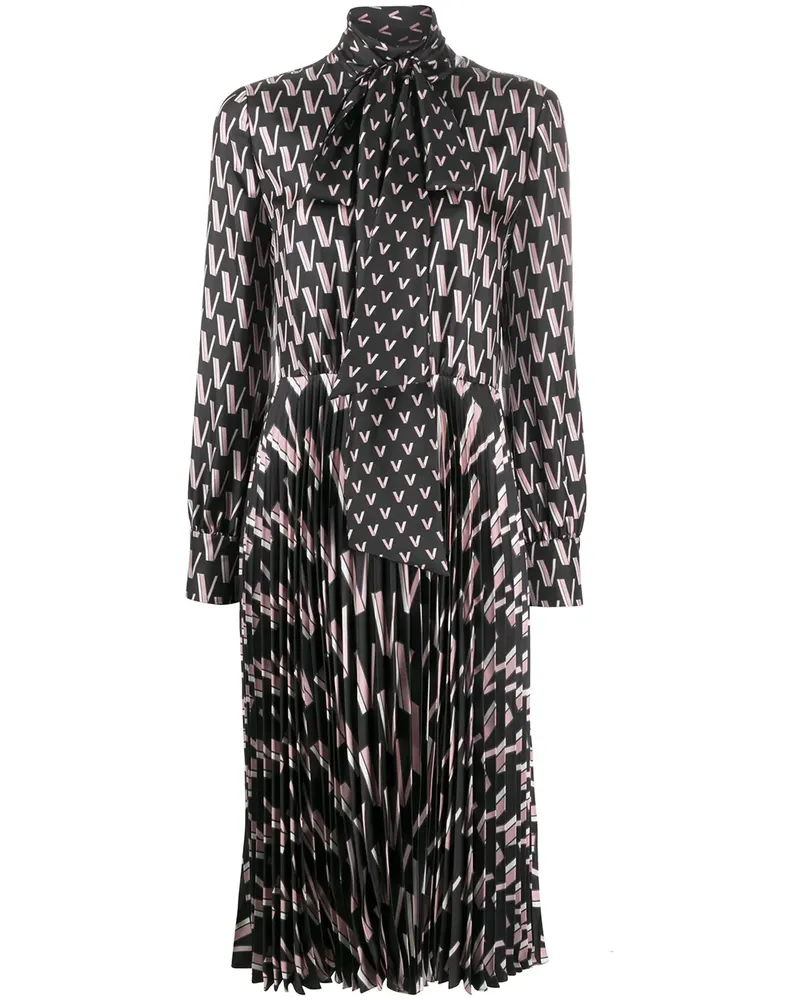 Valentino Garavani Kleid mit Schluppe - Schwarz Schwarz