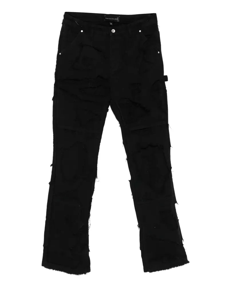 WHO DECIDES WAR Unearthed Jeans - Schwarz Schwarz