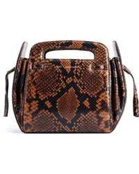 AMI Paris Handtasche mit Print Braun