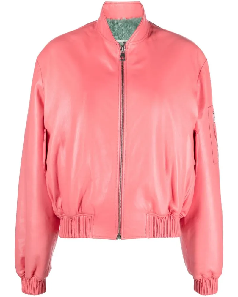 Liska Klassische Lederjacke Rosa