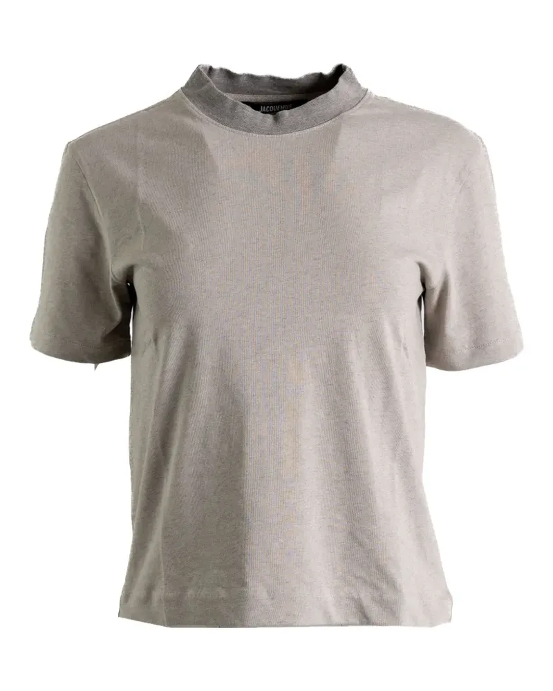 Jacquemus T-Shirt mit Rundhalsausschnitt - Grau Grau