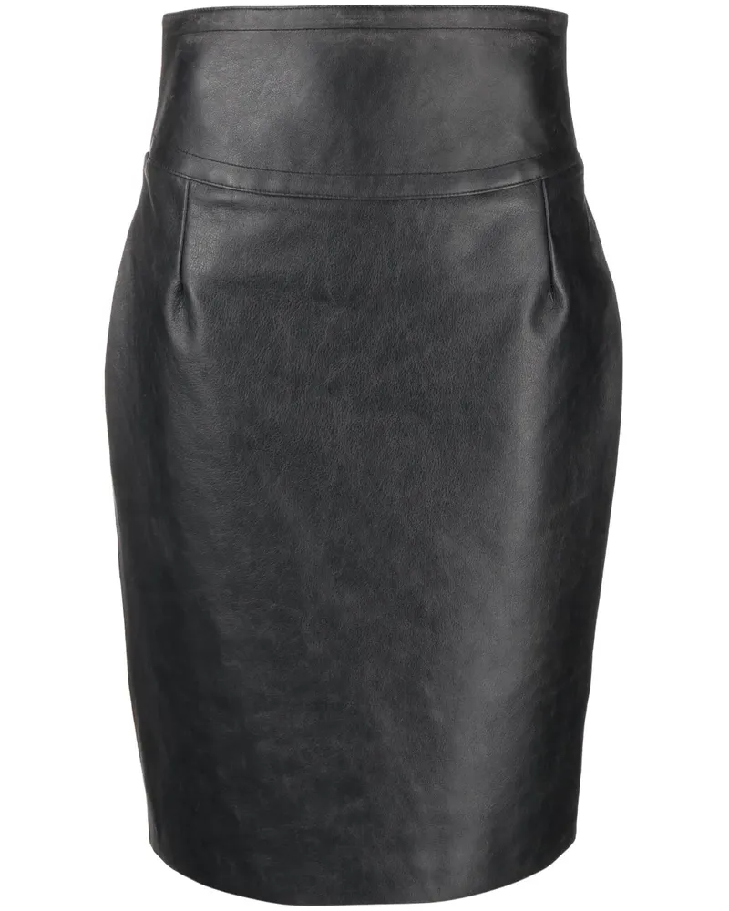Givenchy Rock aus Leder - Schwarz Schwarz