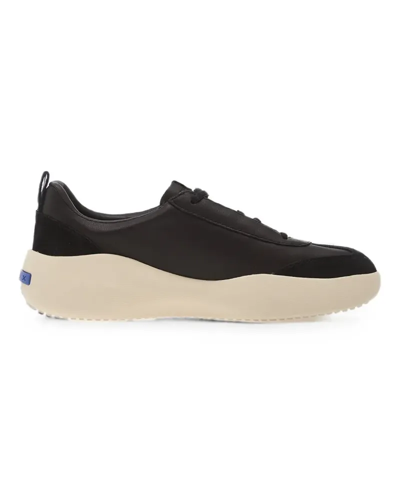 Geox GXCP-02 panelled leather sneakers - Schwarz Schwarz