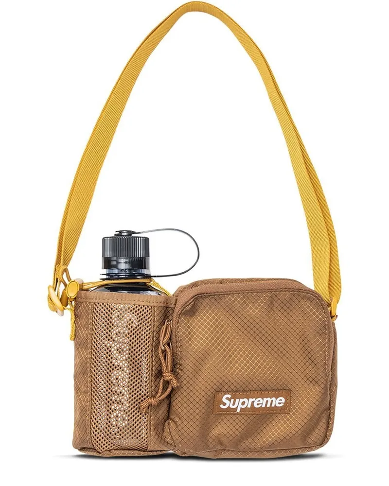 Supreme Being SS22 Schultertasche mit Logo Braun