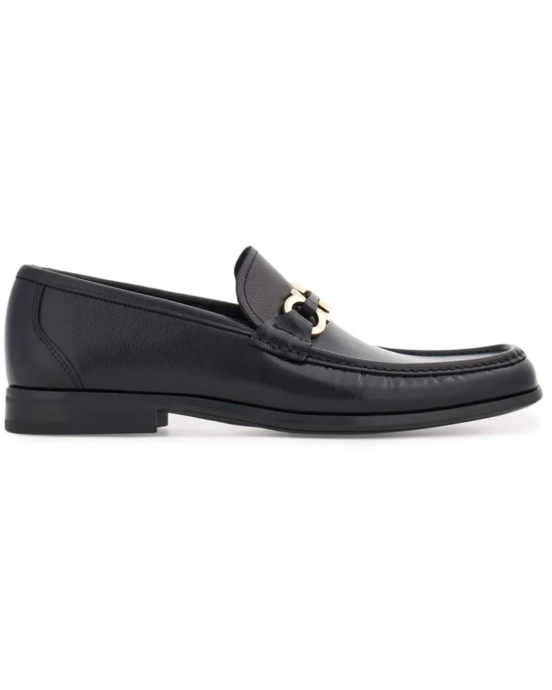 Ferragamo Loafer mit Gancini-Schild - Schwarz Schwarz