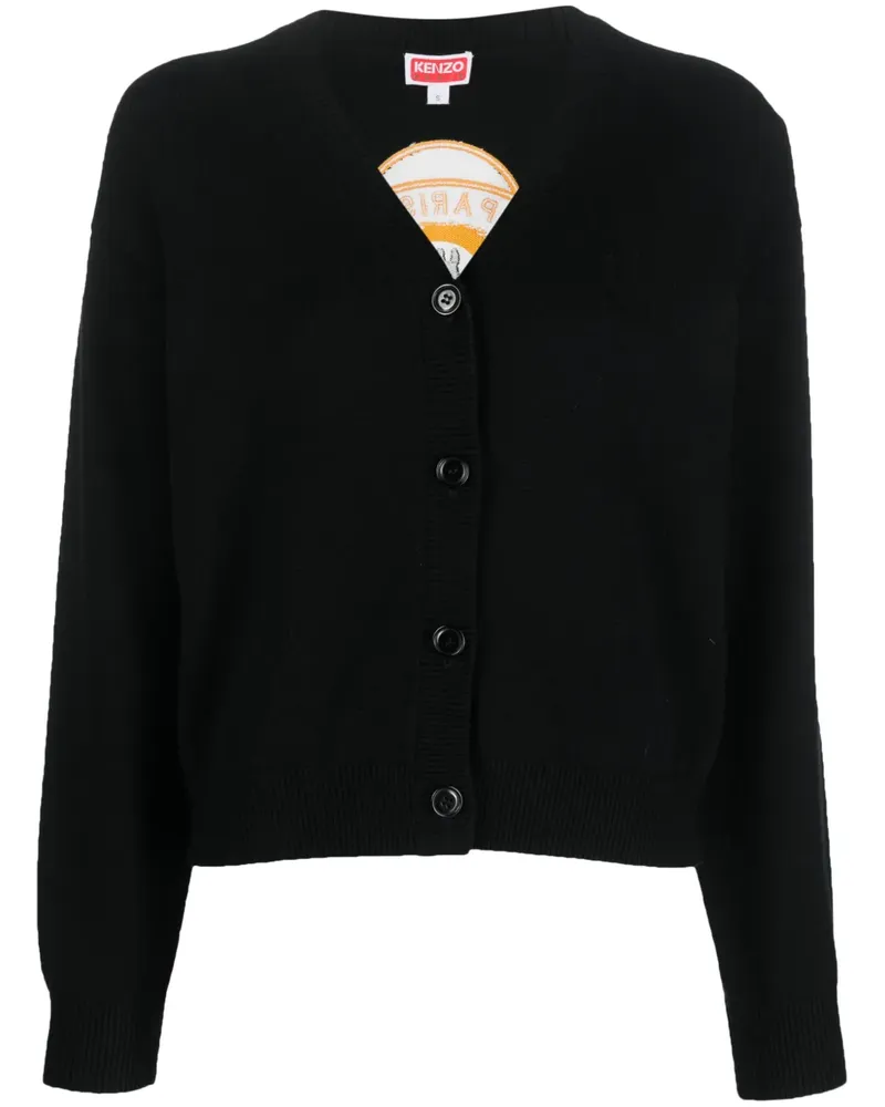 Kenzo Boke Flower Cardigan - Schwarz Schwarz