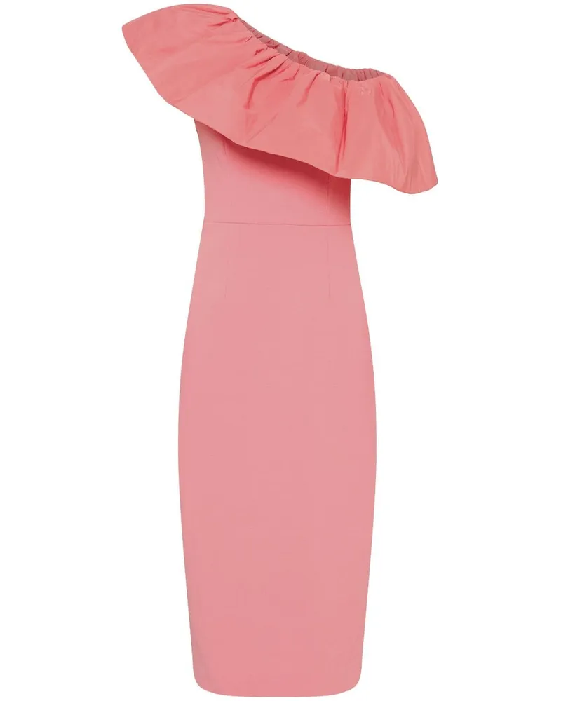 Rebecca Vallance Einschultriges Midikleid - Rosa Rosa