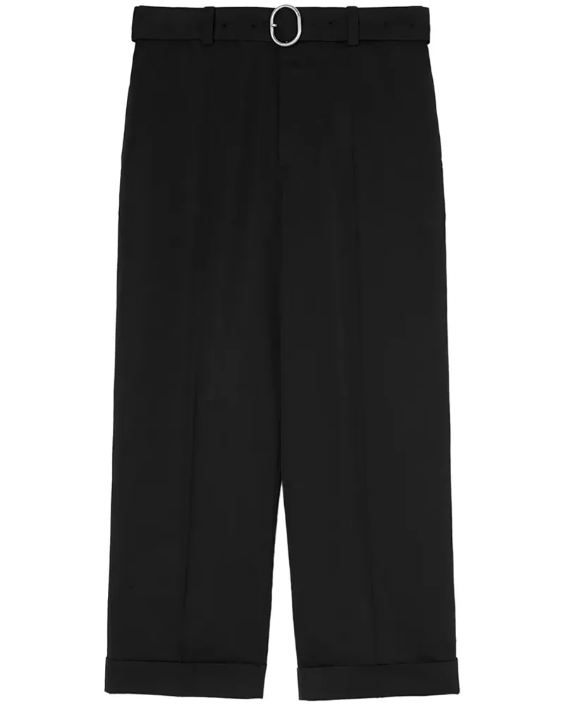 Jil Sander Hose mit Gürtel - Schwarz Schwarz