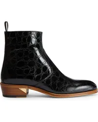 Giuseppe Zanotti Fabyen Stiefel mit Kroko-Effekt Schwarz