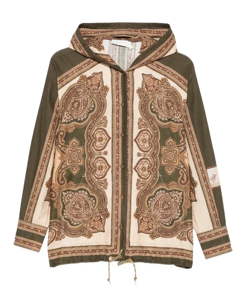 Zimmermann Mahon paisley-print blouse - Grün Grün