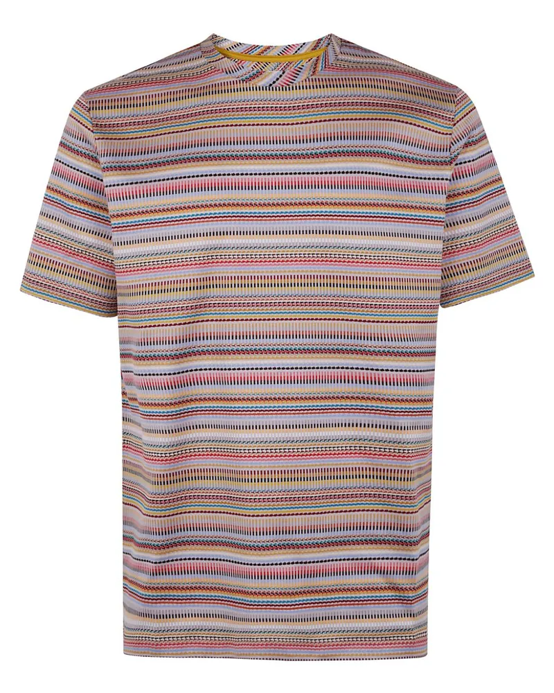 Paul Smith Gestreiftes T-Shirt - Rot Rot