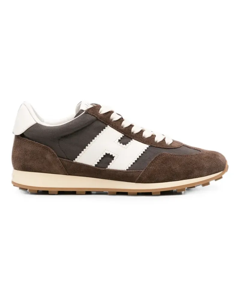 Hogan Sneakers mit Logo-Patch - Braun Braun