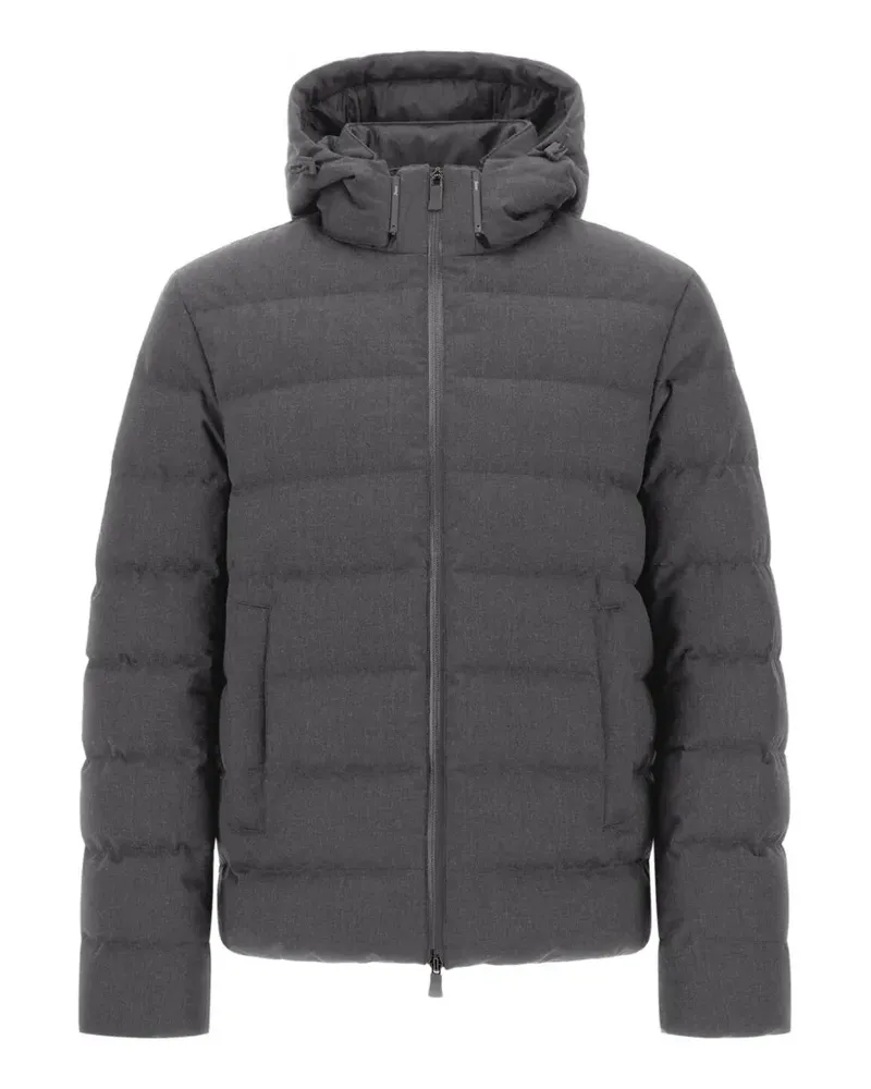 Herno Gesteppte Hemdjacke aus Flanell - Grau Grau