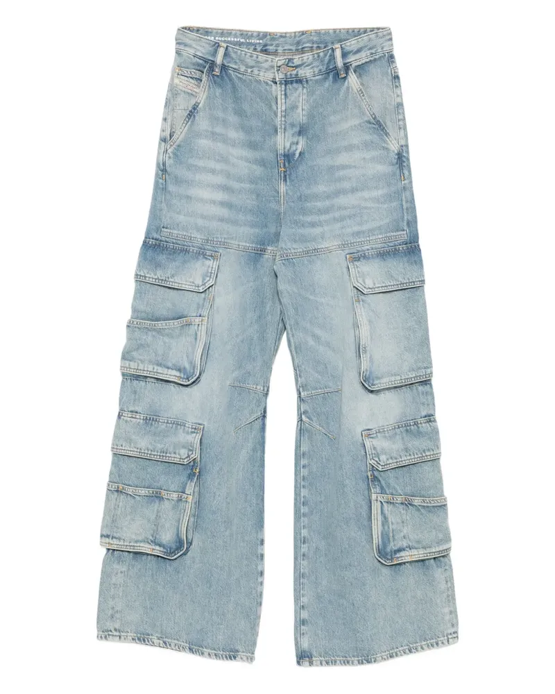 Diesel multi-pocket cargo jeans - Blau Blau