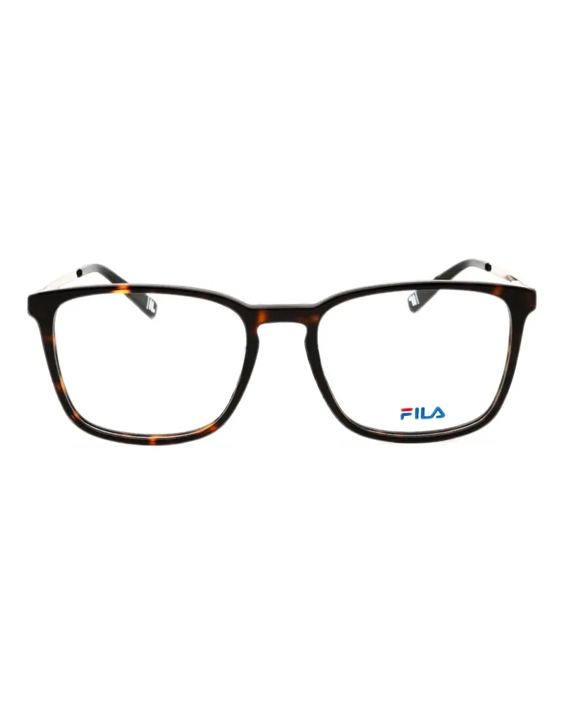 Fila 360 FLEX tortoiseshell-effect rectangle-frame glasses - Braun Braun