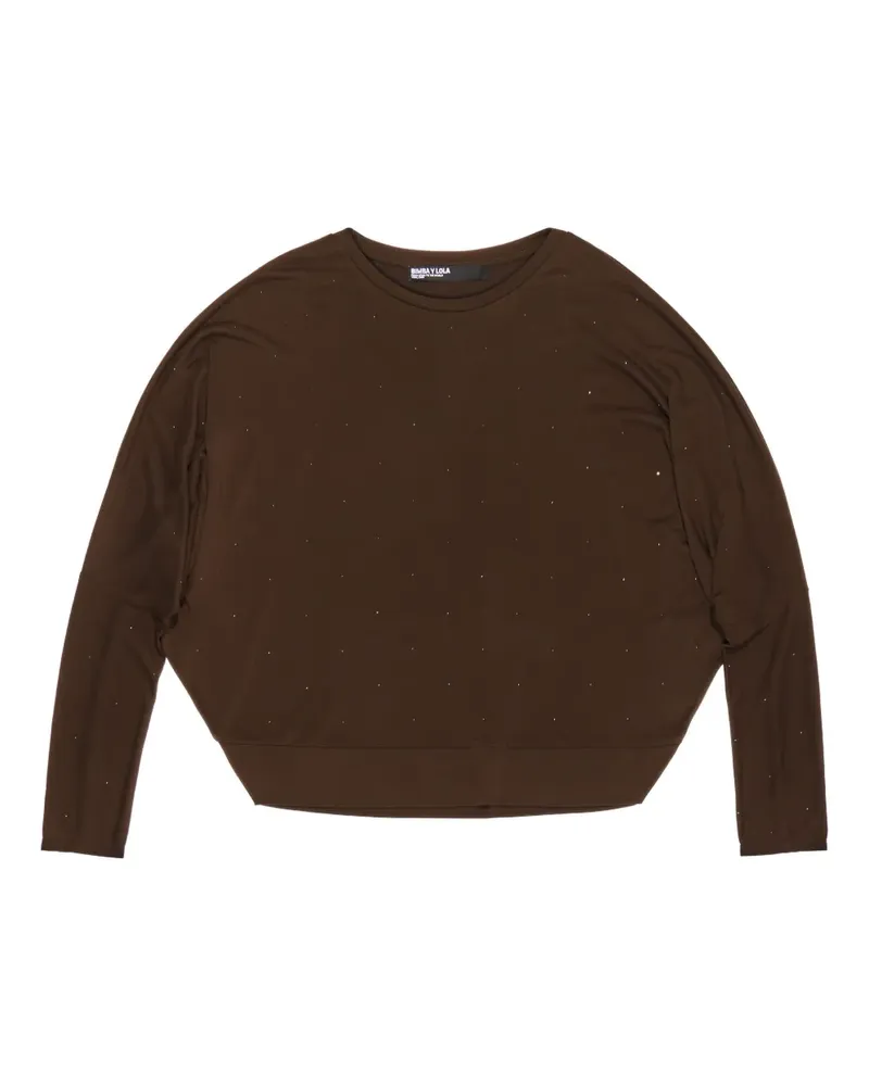 BIMBA Y LOLA Bluse mit U-Boot-Ausschnitt - Braun Braun