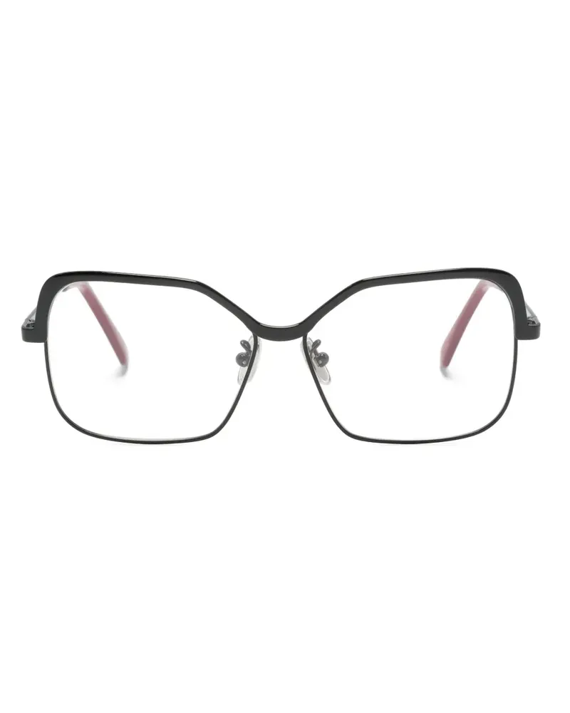 Marni Brille mit eckigem Gestell - Schwarz Schwarz