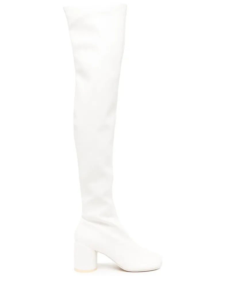 Maison Margiela Anatomic Overknee-Stiefel 70mm - Weiß Weiß