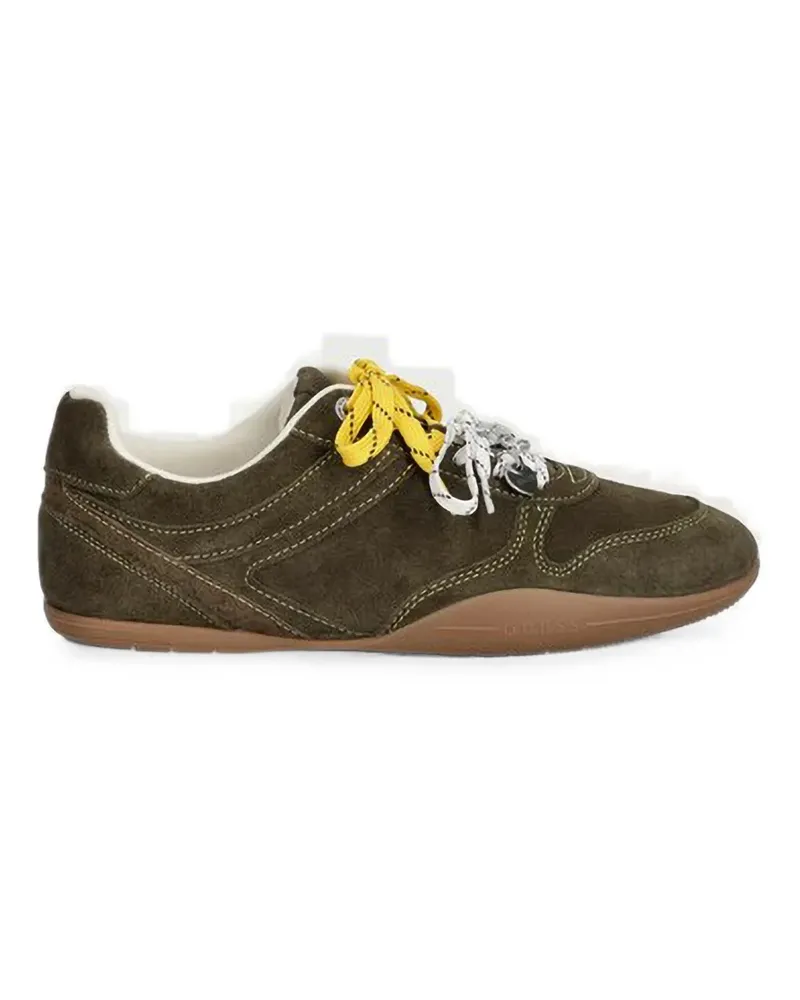 Guess Besar suede contrast-stitched sneakers - Braun Braun