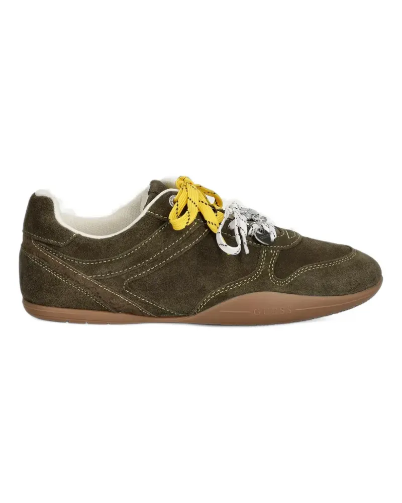 Guess Besar Wildledersneakers mit Kontrastnaht - Braun Braun