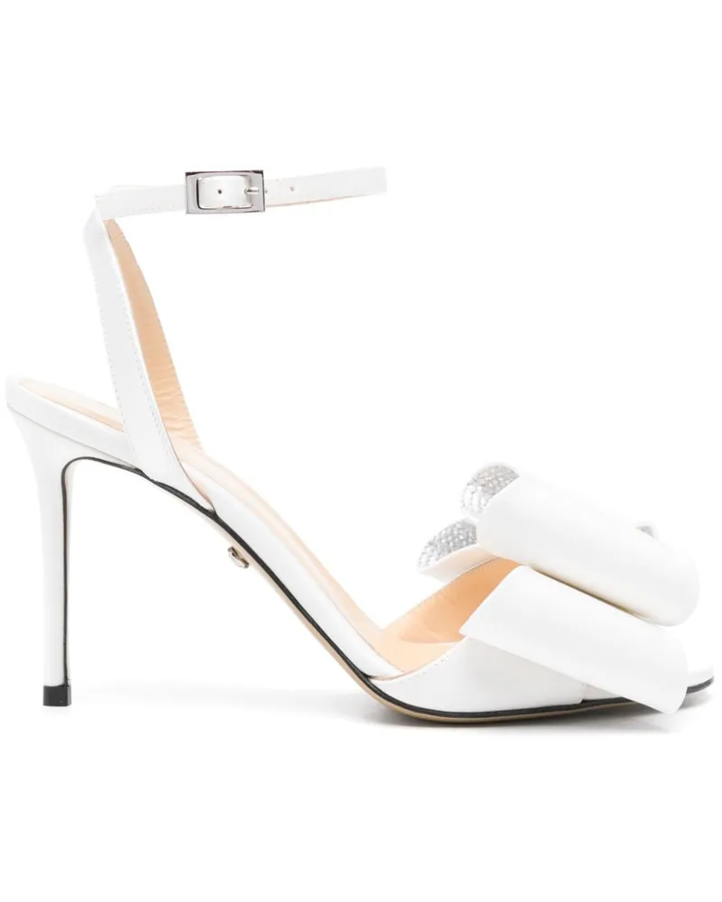 Mach & Mach Le Cadeau Sandalen aus Satin 95mm - Weiß Weiß