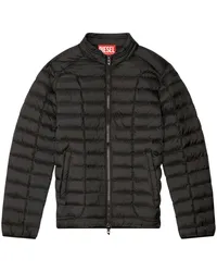 Diesel Steppjacke mit Stehkragen Schwarz