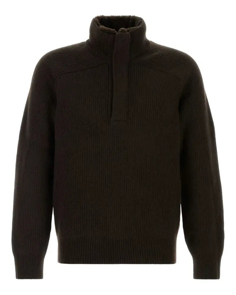 Ermenegildo Zegna Pullover mit Stehkragen - Braun Braun