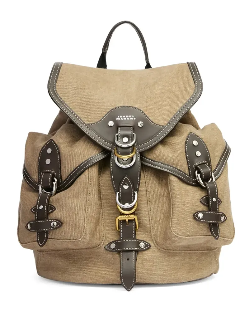 Isabel Marant Yumbo small backpack - Nude Nude