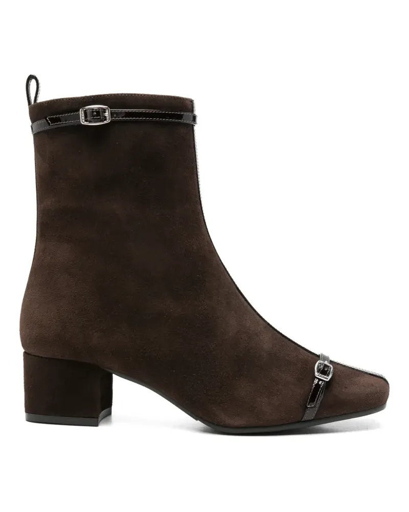 Carel Start buckle-detail ankle boots - Braun Braun