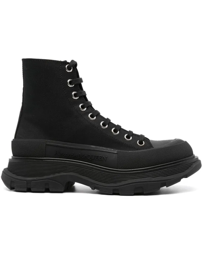 Alexander McQueen Tread Slick Stiefel - Schwarz Schwarz