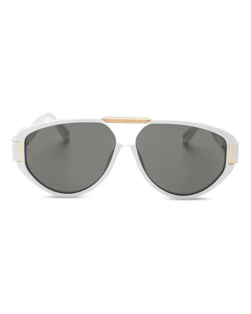 Linda Farrow Rowan Sonnenbrille - Weiß Weiß