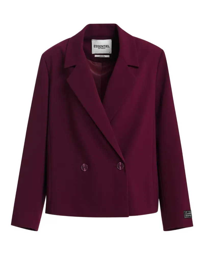 Essentiel Kosy doppelreihiger Oversized-Blazer - Rot Rot