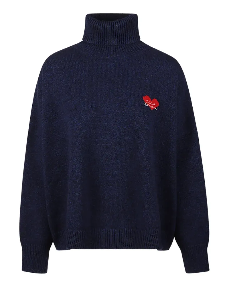 Giada Benincasa Heartbeat Rollkragenpullover - Blau Blau