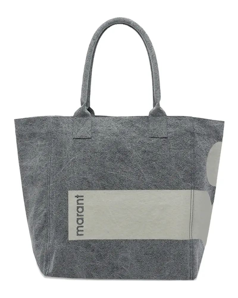 Isabel Marant Yenky logo-print tote bag - Grau Grau