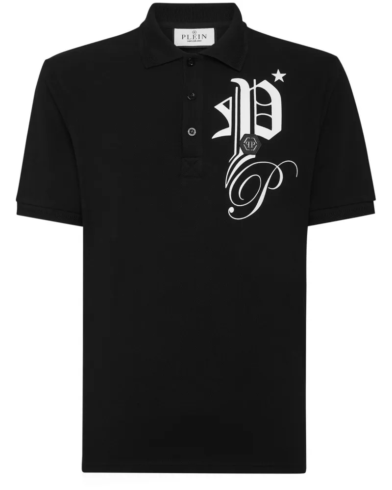 Philipp Plein Gothic Plein Poloshirt - Schwarz Schwarz