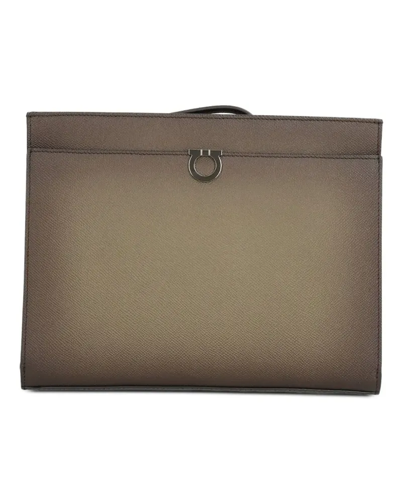Ferragamo Gancini pouch - Grün Grün