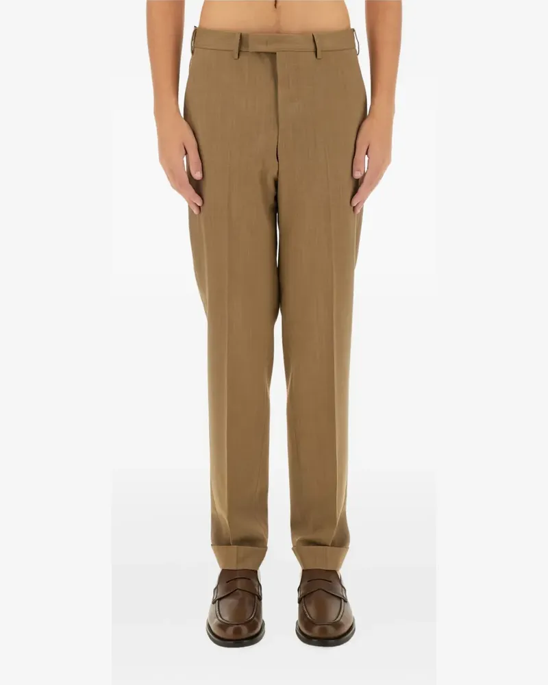PT TORINO straight-leg tailored trousers - Braun Braun