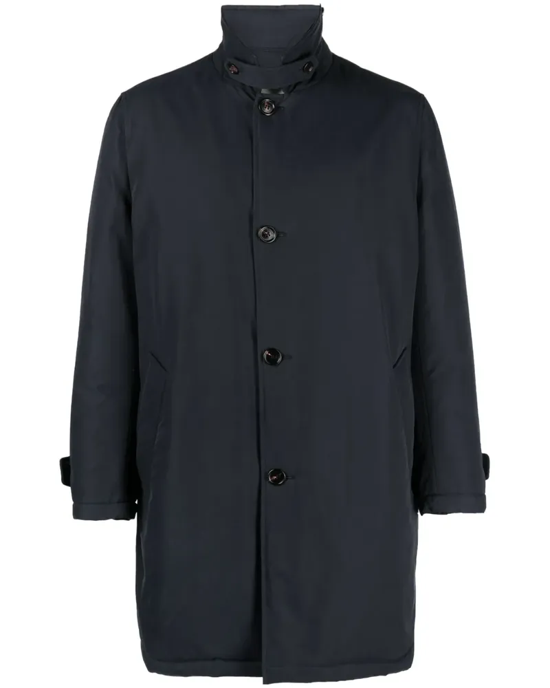 Brunello Cucinelli Einreihiger Mantel - Blau Blau