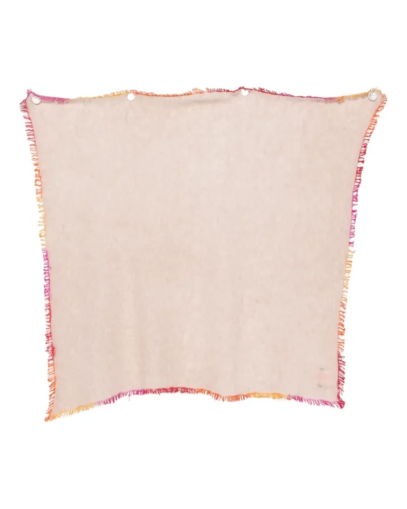Faliero Sarti Little Adriana fringed wool scarf - Nude Nude