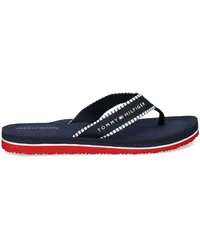 Tommy Hilfiger Webbing Flip-Flops mit Logo-Print Blau