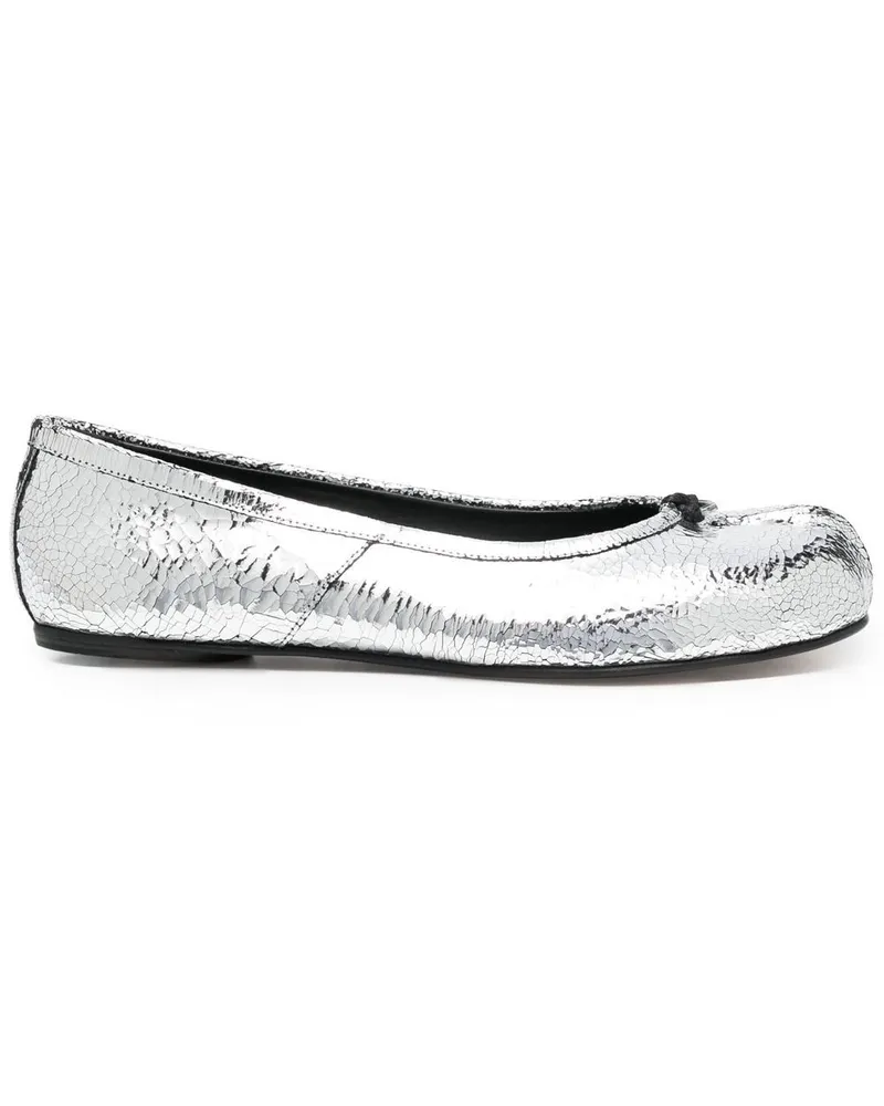 Maison Margiela Tabi Ballerinas mit Spiegeleffekt - Silber Silber