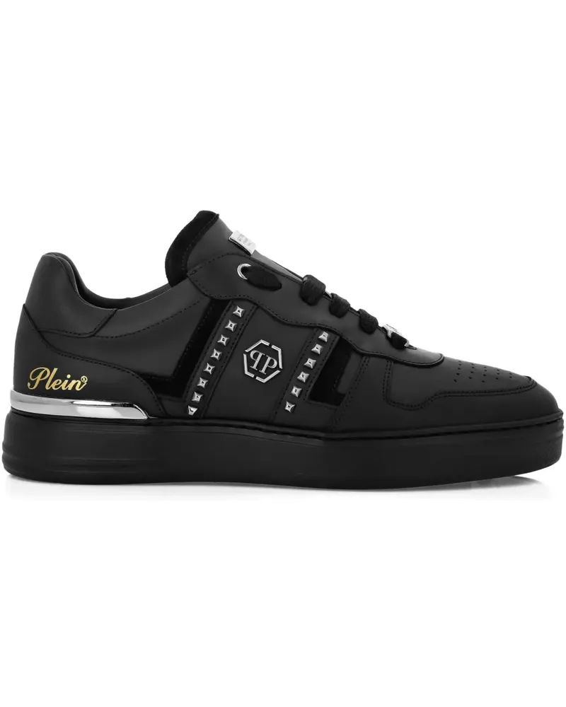 Philipp Plein Sneakers mit Nieten - Schwarz Schwarz