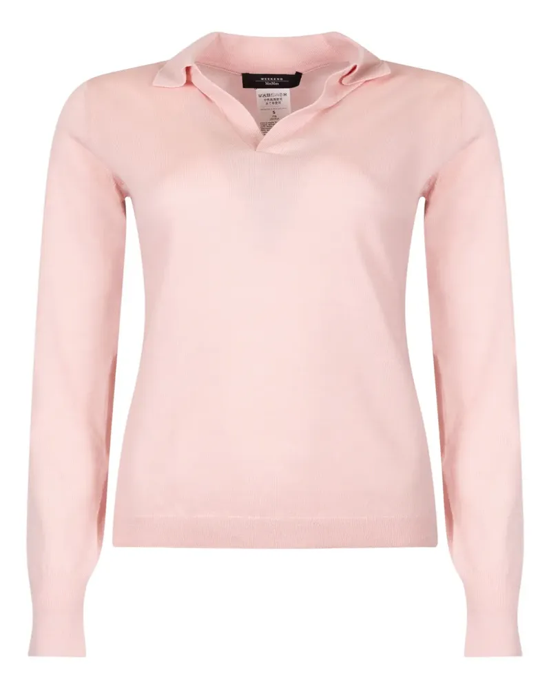Max Mara Langärmeliger Pullover - Rosa Rosa
