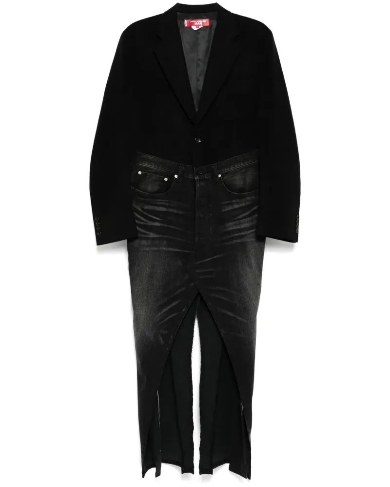 Junya Watanabe Mantel im Patchwork-Look - Schwarz Schwarz