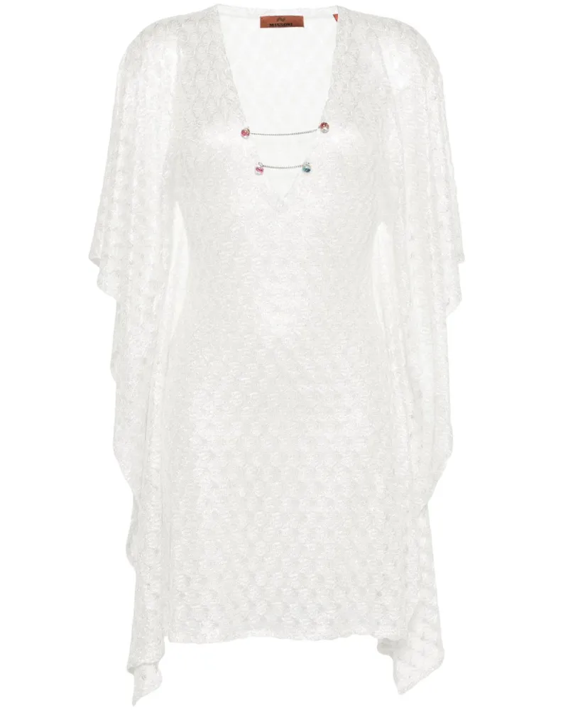 Missoni Lurex-Kaftan mit V-Ausschnitt - Weiß Weiß
