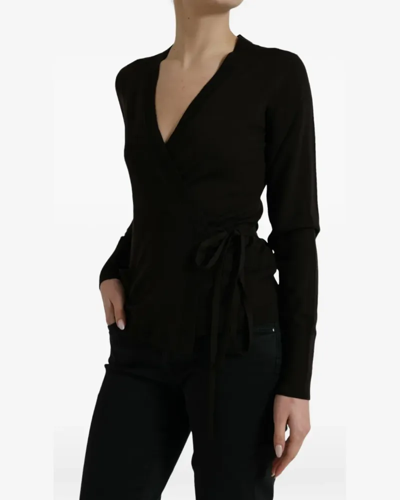 Dolce & Gabbana Sweatshirt mit V-Ausschnitt - Schwarz Schwarz