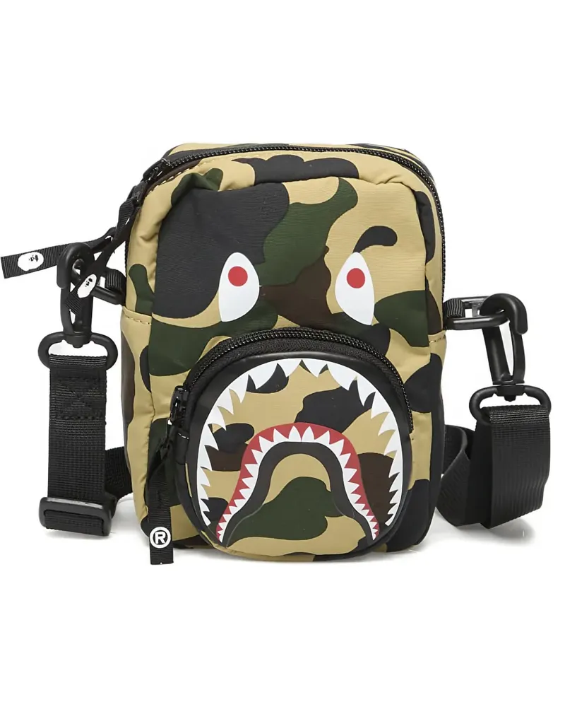 BAPE Camo Shark mini shoulder bag - Nude Nude