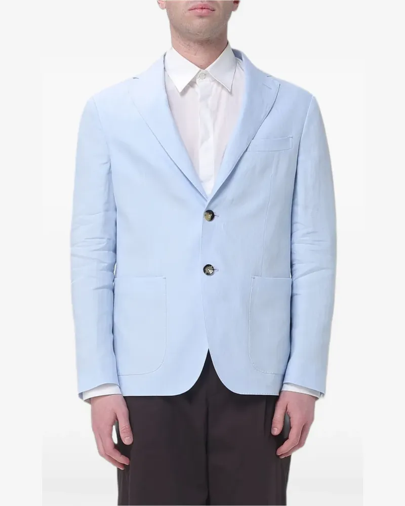 AGNONA single-breasted blazer - Blau Blau